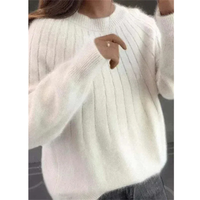 Lina | Kaschmir Strickpullover Weich – Weiß