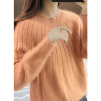 Lina | Kaschmir Strickpullover Weich – Orange