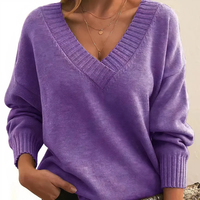 Lina | Weicher Kaschmir Pullover – Lila