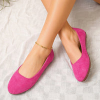 Liselotte | Damen Ballerinas Slip-On Runde Kappe – Pink