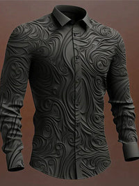 Lehmann Modehaus | Vintage Gothic Herrenhemd – Schwarz