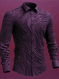 Lehmann Modehaus | Vintage Gothic Herrenhemd – Lila