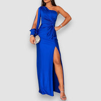 Izzy | Elegantes anspruchsvolles Sommerkleid – Blau