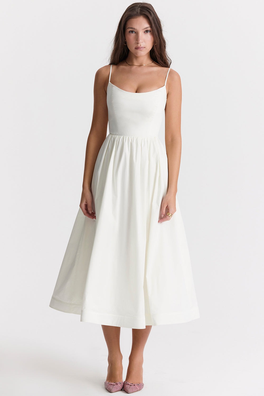 Jessie - Elegantes Damen Midi-Kleid