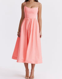 Zuzana | Damen Elegantes Kleid – Rosa