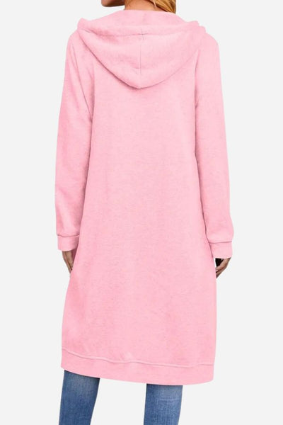 Vyralie | Übergroßes Sweatshirt mit langer Kapuze und Reißverschluss