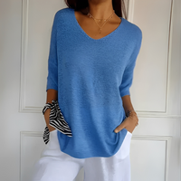 Yanick - Ein gemütlicher Damenpullover – Blau