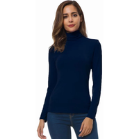 Lorelei | Weicher Rollkragenpullover – Marine