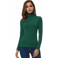 Lorelei | Weicher Rollkragenpullover – Grün