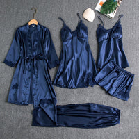 Lorena | Luxuriöses Weiches Pyjama Set – Blau