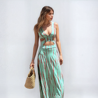LUCE  | Sommerkleid im Batik-Look – Aquagrün