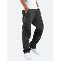 Luis | Herren Relaxed Cargohose mit Taschen – Schwarz