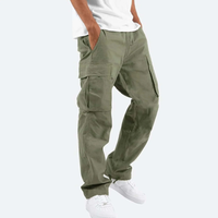 Luis | Herren Relaxed Cargohose mit Taschen – Dunkelgrün