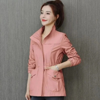 Luisa | Leichte Übergangsjacke mit Reißverschluss – Rosa