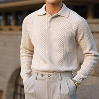 Luxuriöser Pullover für Herren | Lang – Beige