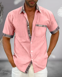 Mateo | Stilvolles Herrenhemd – Rosa