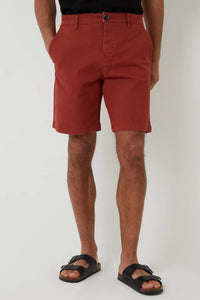 Kurze Chino-Shorts mit mehreren Taschen für Herren | Ideal für die Sommersaison – Terrakotta