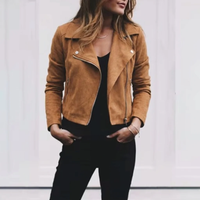 Magdalena | Cropped Jacke mit Kragen – Khaki