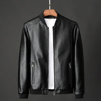 Bruno® | Leder Bikerjacke – Schwarz