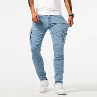 Alina | Kensington Slim-Fit Cargohose Herren – Blau