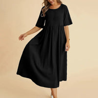 Hilaria | Damen Premium Kleid – Schwarz