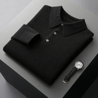 ALEXANDER - KASCHMIR-POLOPULLOVER – Schwarz