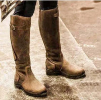 Wasserdichte Hohe Damenstiefel – Braun