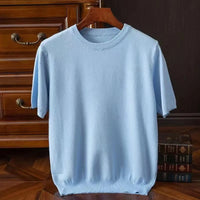 Lukas | Giovanni Kaschmir Tee für elegante Herren – Himmelblau