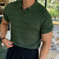 Poloshirt für Herren - Leichtes Kurzarm-Poloshirt für den Sommer – Grün