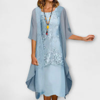 Gretl® | Elegantes Kleid – Himmelblau