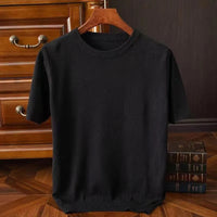 Lukas | Giovanni Kaschmir Tee für elegante Herren – Schwarz
