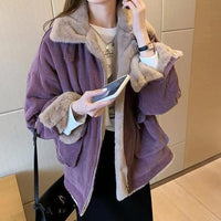 Glam | Wollmantel – Violett