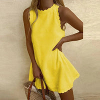 Kurzes Sommerkleid – Gelb