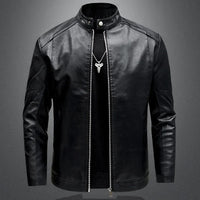 Friedhelm® | Elegante Herren-Lederjacke und Bikerjacke – Schwarz