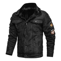 Valentin® | Elegante Lederjacke aus warmem Fleece – Schwarz