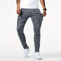 Alina | Kensington Slim-Fit Cargohose Herren – Grau