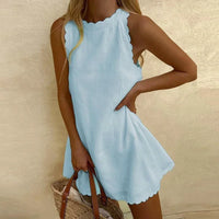 Kurzes Sommerkleid – Hellblau