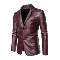 Thaddäus® | Business Casual Lederjacke – Braun