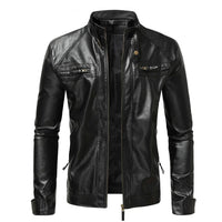 Rene® | Elegante Herrenlederjacke – Schwarz