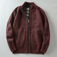 Noah | Cumberland Jacke mit weichem Fleecefutter Herren – Bordeaux