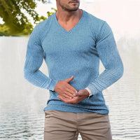 Faron – Langarm Hemd Mit Streifen – Blau