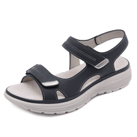 Mila | Orthopädisch Verstellbar Sandalen – Schwarz