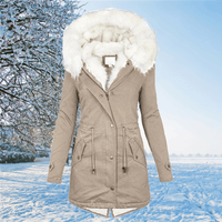 Winie | Elegante Winterjacke für Damen – Khaki