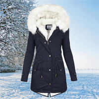 Winie | Elegante Winterjacke für Damen – Dunkelblau