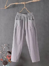 Suzanne | Leinenhosen für Frauen – Grau