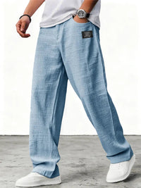 Marei | Elegante Atmungsaktive Leinenhose – Blau