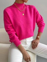 Yvonne – Eleganter Strickpullover – Rosa (Begrenzter Vorrat)