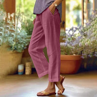 Marle | Luftig Weite Sommerhose – Lila