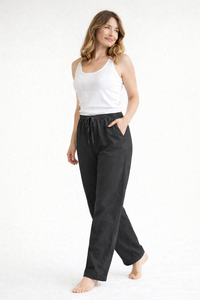 Marlene | Bequeme Lässige Damenhose – Schwarz