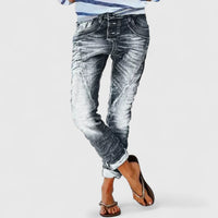 Marliesel | Damen Straight Leg Jeans – Grau